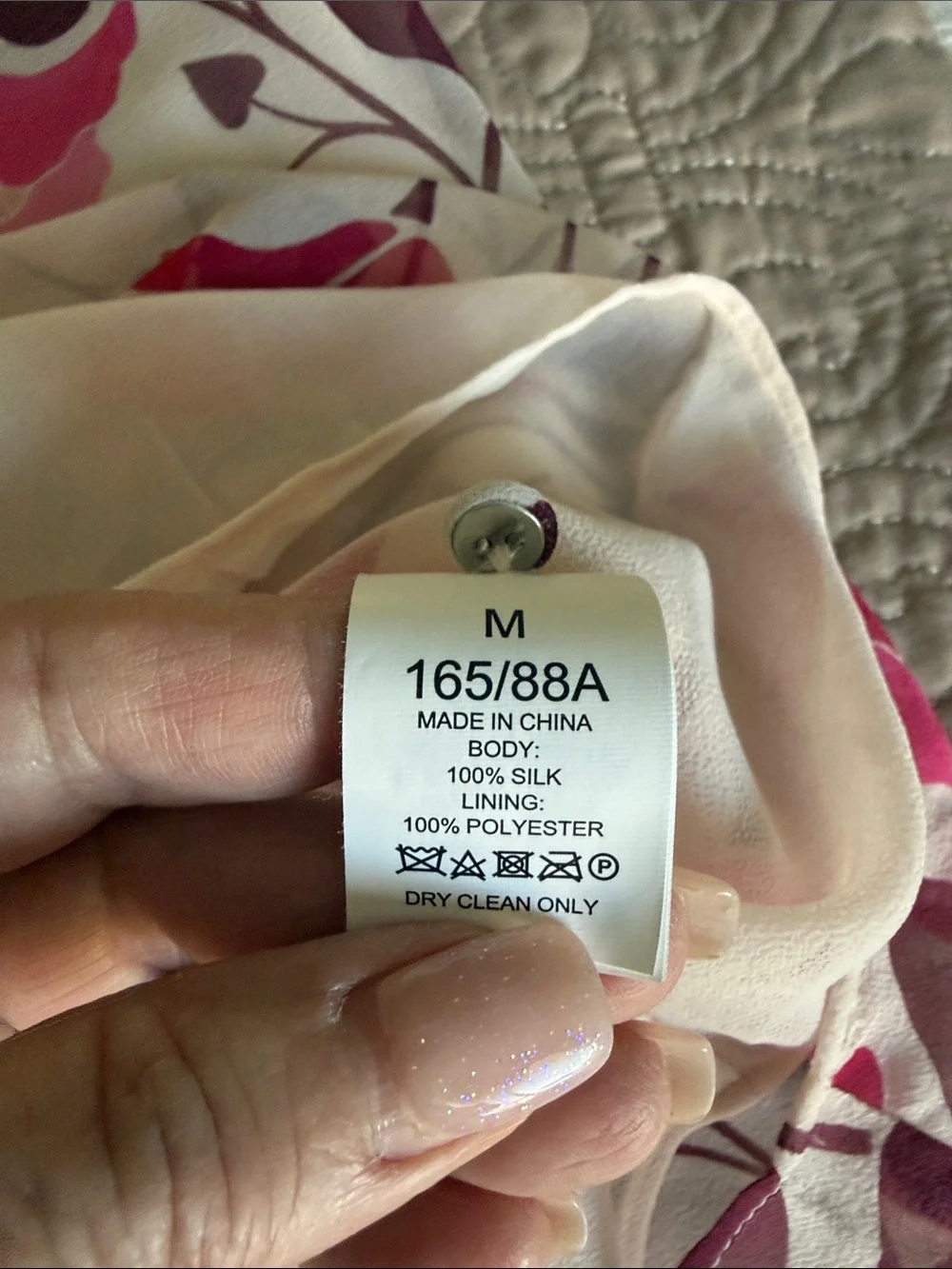 KATE SPADE Pink Floral Ruffle-Trim Silk Blouse NWT